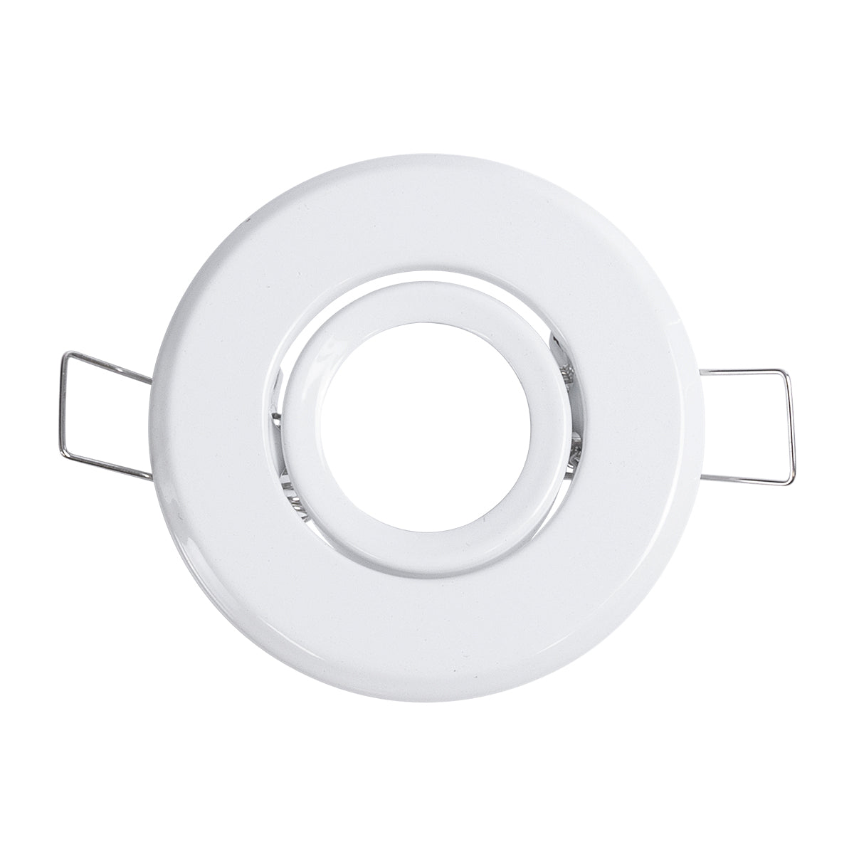 GloboStar® DELTA 77800 Χωνευτό Κινούμενο Στρόγγυλο Σποτ Οροφής για Λάμπα MR11 με Βάση GU5.3 ή GU10 - IP20 - Μεταλλικό - Φ70 x Υ21mm - Λευκό - 5 Χρόνια Εγγύηση - ledmania.gr