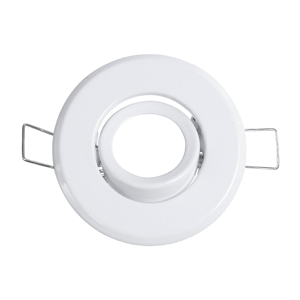GloboStar® DELTA 77800 Χωνευτό Κινούμενο Στρόγγυλο Σποτ Οροφής για Λάμπα MR11 με Βάση GU5.3 ή GU10 - IP20 - Μεταλλικό - Φ70 x Υ21mm - Λευκό - 5 Χρόνια Εγγύηση - ledmania.gr