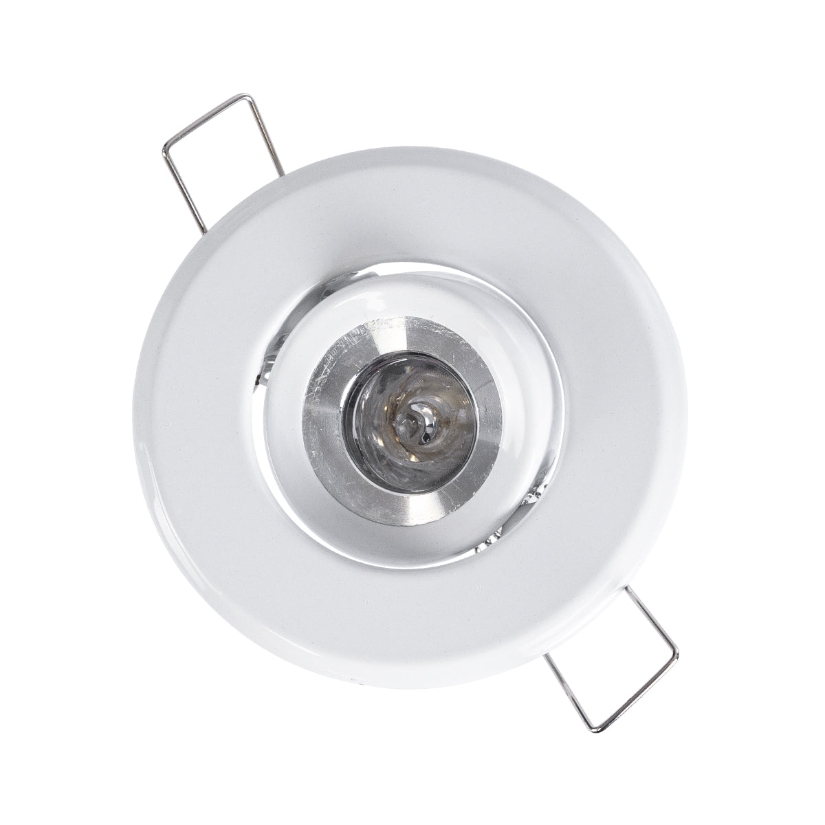 GloboStar® DELTA 77800 Χωνευτό Κινούμενο Στρόγγυλο Σποτ Οροφής για Λάμπα MR11 με Βάση GU5.3 ή GU10 - IP20 - Μεταλλικό - Φ70 x Υ21mm - Λευκό - 5 Χρόνια Εγγύηση - ledmania.gr