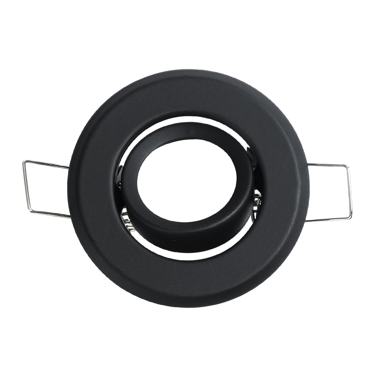 GloboStar® DELTA 77801 Χωνευτό Κινούμενο Στρόγγυλο Σποτ Οροφής για Λάμπα MR11 με Βάση GU5.3 ή GU10 - IP20 - Μεταλλικό - Φ70 x Υ21mm - Μαύρο - 5 Χρόνια Εγγύηση - ledmania.gr