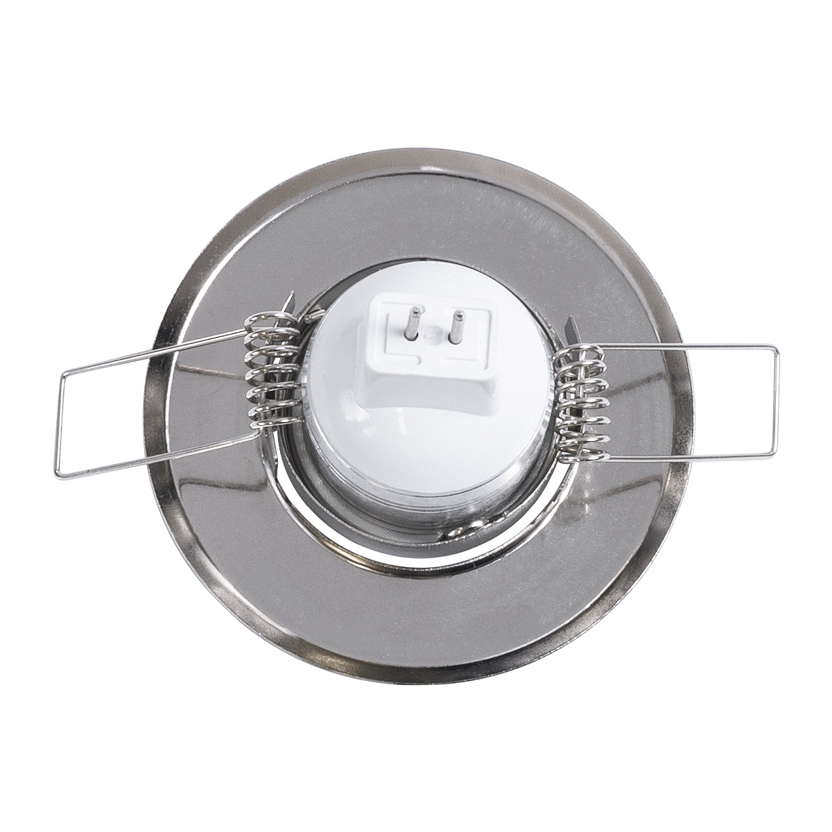GloboStar® DELTA 77802 Χωνευτό Κινούμενο Στρόγγυλο Σποτ Οροφής για Λάμπα MR11 με Βάση GU5.3 ή GU10 - IP20 - Μεταλλικό - Φ70 x Υ21mm - Νίκελ Ματ - 5 Χρόνια Εγγύηση - ledmania.gr