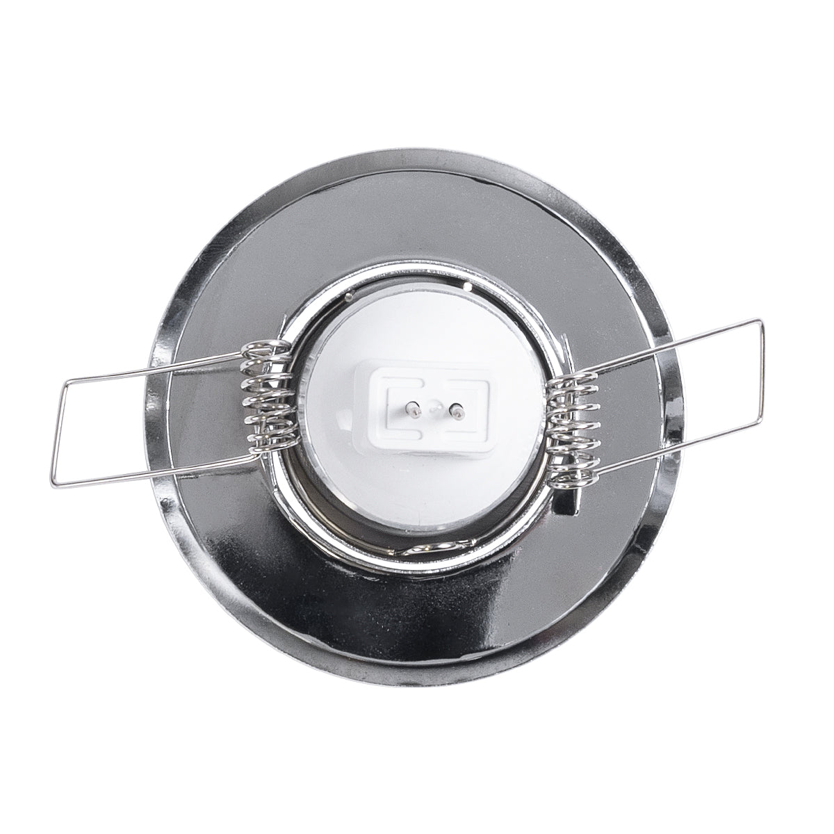 GloboStar® DELTA 77803 Χωνευτό Κινούμενο Στρόγγυλο Σποτ Οροφής για Λάμπα MR11 με Βάση GU5.3 ή GU10 - IP20 - Μεταλλικό - Φ70 x Υ21mm - Χρώμιο Νίκελ - 5 Χρόνια Εγγύηση - ledmania.gr