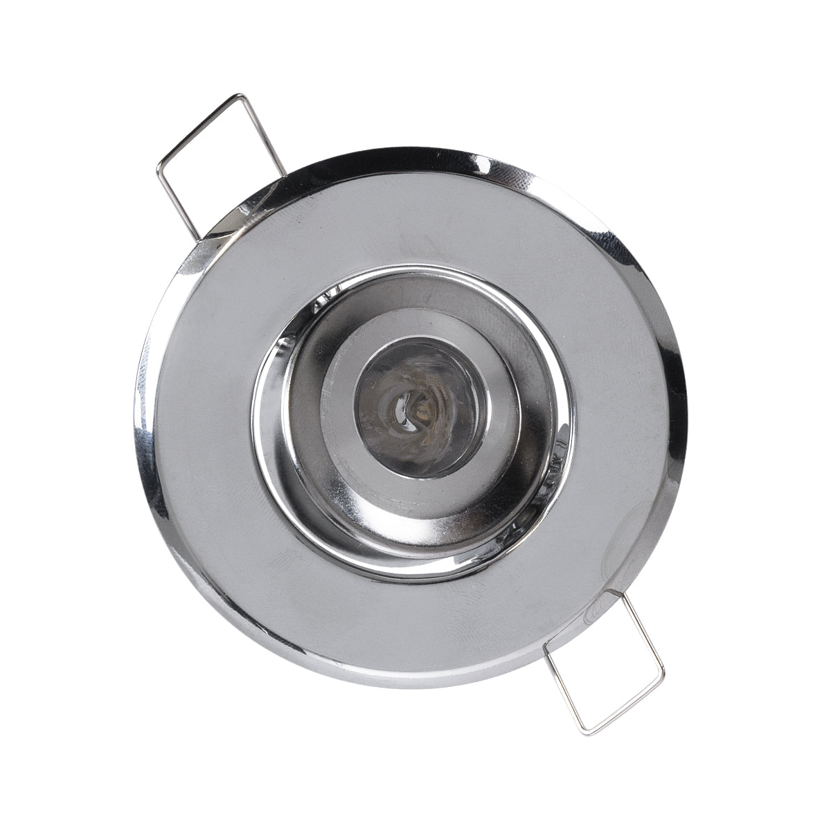 GloboStar® DELTA 77803 Χωνευτό Κινούμενο Στρόγγυλο Σποτ Οροφής για Λάμπα MR11 με Βάση GU5.3 ή GU10 - IP20 - Μεταλλικό - Φ70 x Υ21mm - Χρώμιο Νίκελ - 5 Χρόνια Εγγύηση - ledmania.gr