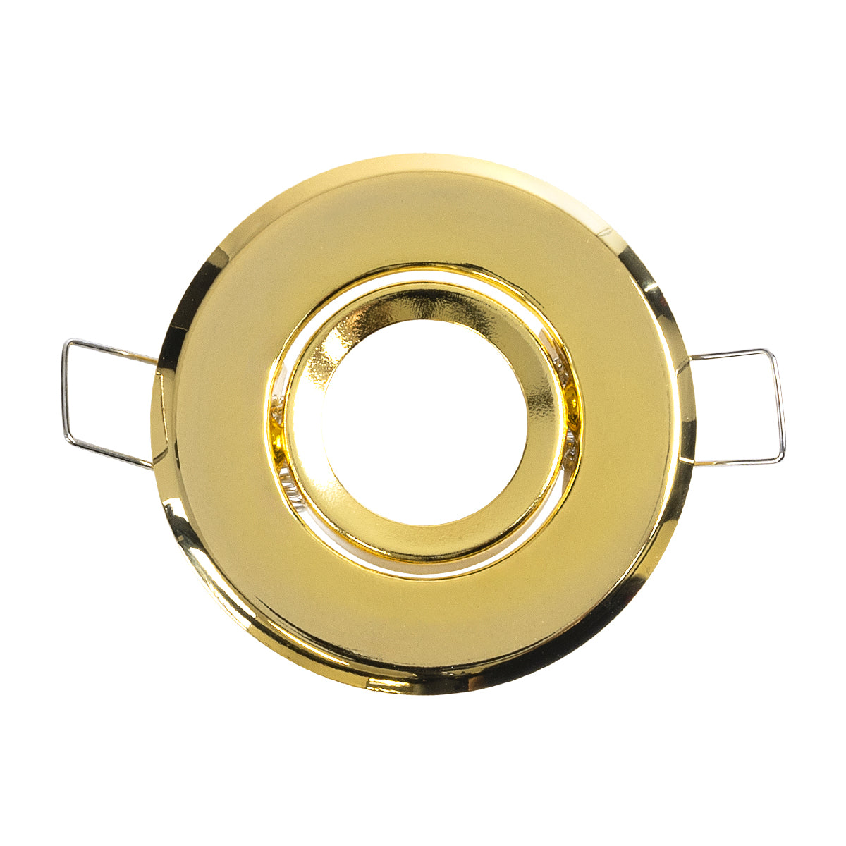 GloboStar® DELTA 77804 Χωνευτό Κινούμενο Στρόγγυλο Σποτ Οροφής για Λάμπα MR11 με Βάση GU5.3 ή GU10 - IP20 - Μεταλλικό - Φ70 x Υ21mm - Χρυσό Πλατίνα - 5 Χρόνια Εγγύηση - ledmania.gr