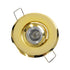 GloboStar® DELTA 77804 Χωνευτό Κινούμενο Στρόγγυλο Σποτ Οροφής για Λάμπα MR11 με Βάση GU5.3 ή GU10 - IP20 - Μεταλλικό - Φ70 x Υ21mm - Χρυσό Πλατίνα - 5 Χρόνια Εγγύηση - ledmania.gr