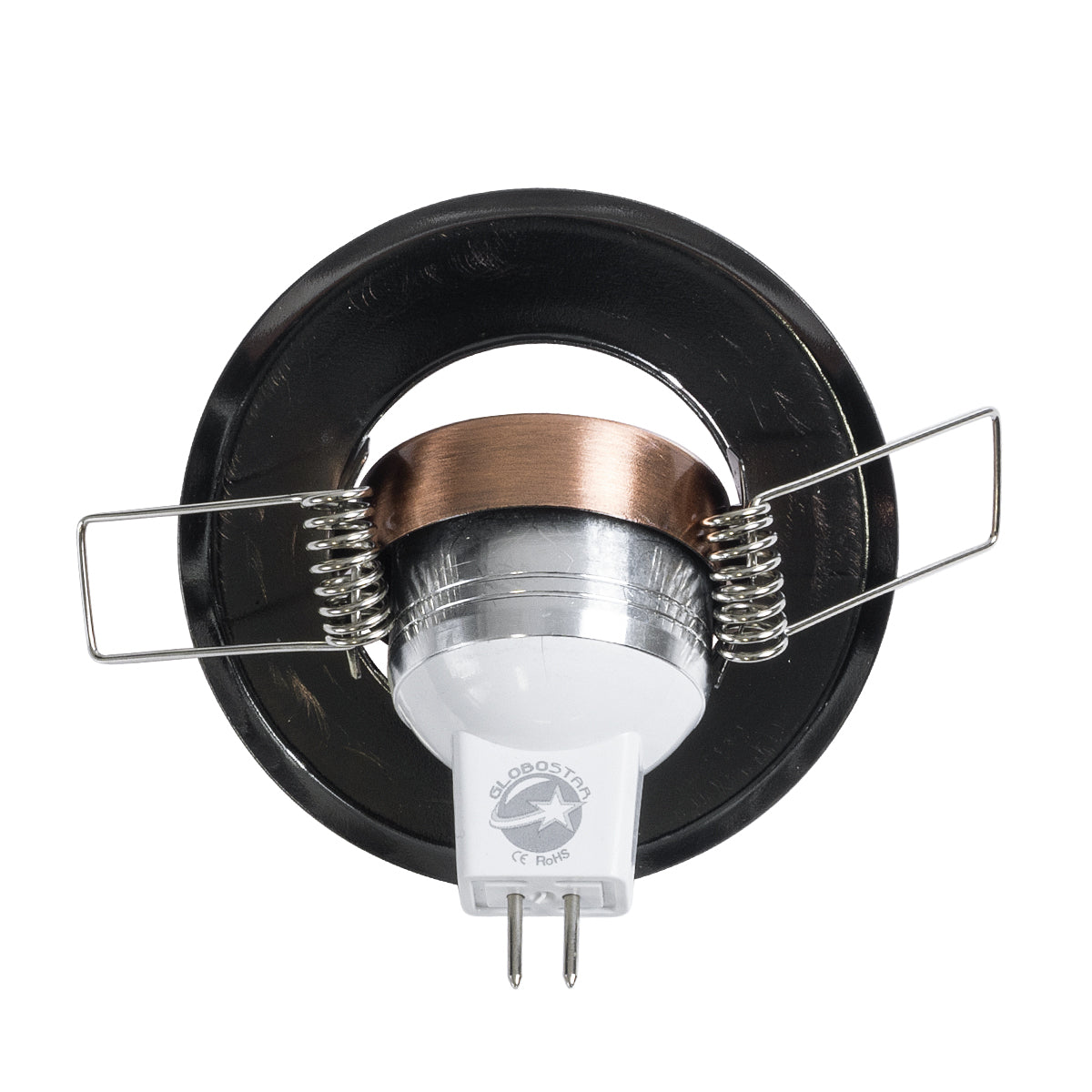 GloboStar® DELTA 77805 Χωνευτό Κινούμενο Στρόγγυλο Σποτ Οροφής για Λάμπα MR11 με Βάση GU5.3 ή GU10 - IP20 - Μεταλλικό - Φ70 x Υ21mm - Χάλκινο - 5 Χρόνια Εγγύηση - ledmania.gr