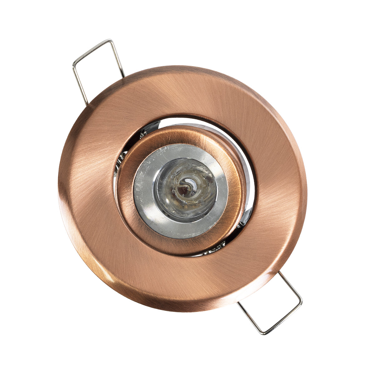 GloboStar® DELTA 77805 Χωνευτό Κινούμενο Στρόγγυλο Σποτ Οροφής για Λάμπα MR11 με Βάση GU5.3 ή GU10 - IP20 - Μεταλλικό - Φ70 x Υ21mm - Χάλκινο - 5 Χρόνια Εγγύηση - ledmania.gr
