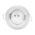 GLOBOSTAR® DELTA 77807 Χωνευτή Βάση για Σποτ MR16 με Ντουί GU10/GU5.3 IP20 - Λευκό - Μ8.3 x Π8.3 x Υ3.1cm / Q6cm - ledmania.gr