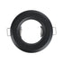 GloboStar® DELTA 77808 Χωνευτό Στρόγγυλο Σποτ Οροφής για Λάμπα MR16 με Βάση GU5.3 ή GU10 - IP20 - Μεταλλικό - Φ83 x Υ31mm - Μαύρο - 5 Χρόνια Εγγύηση - ledmania.gr
