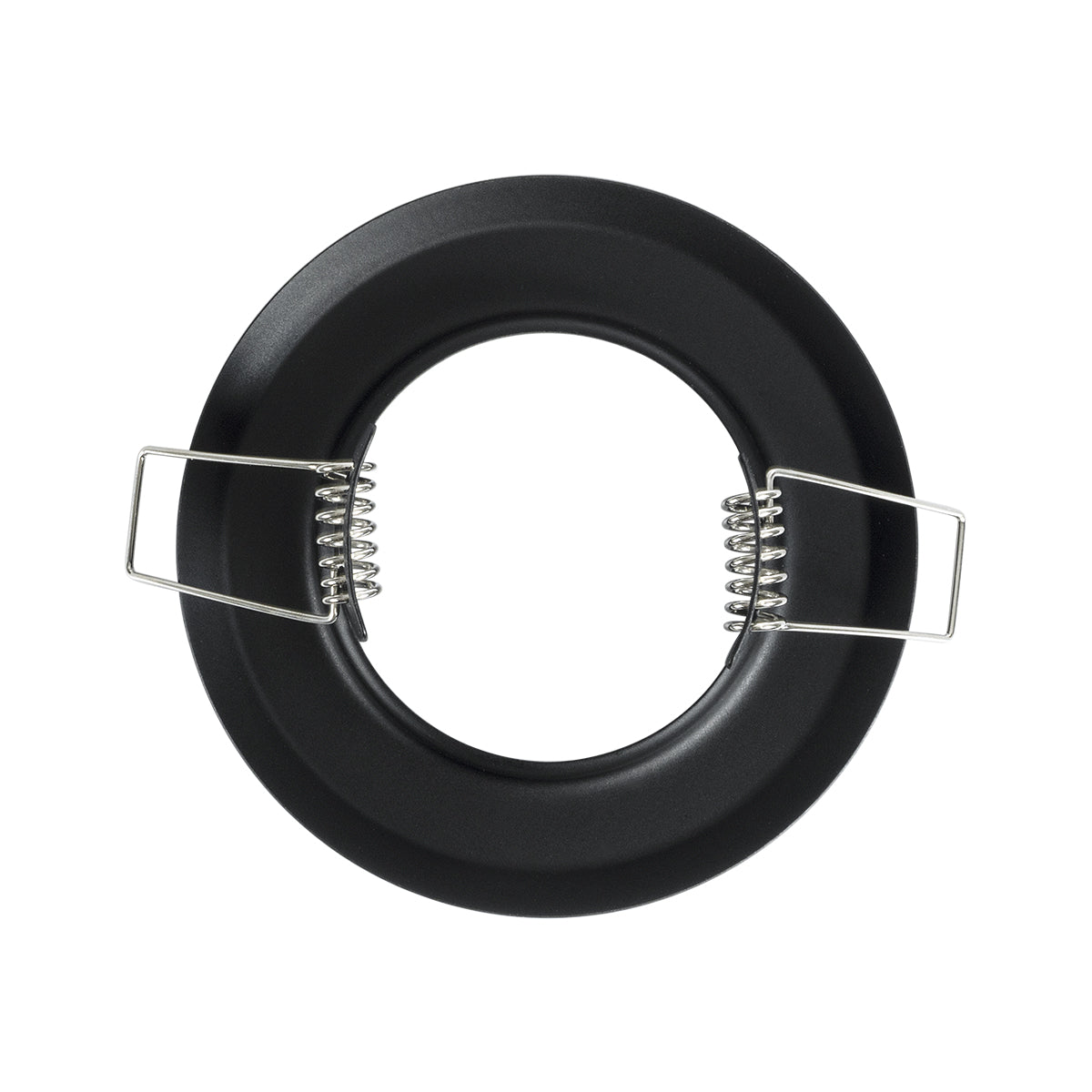 GloboStar® DELTA 77808 Χωνευτό Στρόγγυλο Σποτ Οροφής για Λάμπα MR16 με Βάση GU5.3 ή GU10 - IP20 - Μεταλλικό - Φ83 x Υ31mm - Μαύρο - 5 Χρόνια Εγγύηση - ledmania.gr