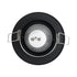GloboStar® DELTA 77815 Χωνευτό Κινούμενο Στρόγγυλο Σποτ Οροφής για Λάμπα MR16 με Βάση GU5.3 ή GU10 - IP20 - Μεταλλικό - Φ92 x Υ28mm- Μαύρο - 5 Χρόνια Εγγύηση - ledmania.gr