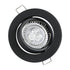 GloboStar® DELTA 77815 Χωνευτό Κινούμενο Στρόγγυλο Σποτ Οροφής για Λάμπα MR16 με Βάση GU5.3 ή GU10 - IP20 - Μεταλλικό - Φ92 x Υ28mm- Μαύρο - 5 Χρόνια Εγγύηση - ledmania.gr