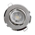 GloboStar® DELTA 77816 Χωνευτό Κινούμενο Στρόγγυλο Σποτ Οροφής για Λάμπα MR16 με Βάση GU5.3 ή GU10 - IP20 - Μεταλλικό - Φ92 x Υ28mm - Ασημί Νίκελ - 5 Χρόνια Εγγύηση - ledmania.gr