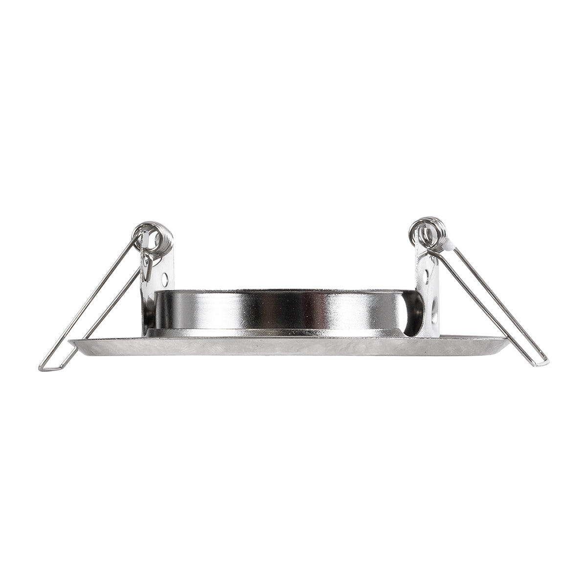 GloboStar® DELTA 77816 Χωνευτό Κινούμενο Στρόγγυλο Σποτ Οροφής για Λάμπα MR16 με Βάση GU5.3 ή GU10 - IP20 - Μεταλλικό - Φ92 x Υ28mm - Ασημί Νίκελ - 5 Χρόνια Εγγύηση - ledmania.gr