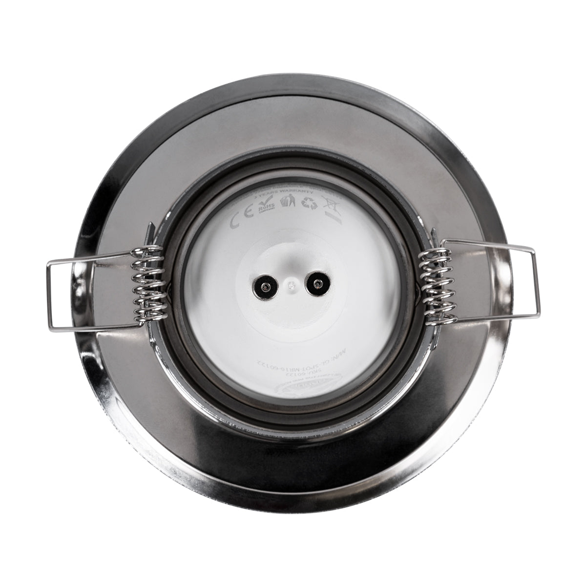 GloboStar® DELTA 77817 Χωνευτό Κινούμενο Στρόγγυλο Σποτ Οροφής για Λάμπα MR16 με Βάση GU5.3 ή GU10 - IP20 - Μεταλλικό - Φ92 x Υ28mm - Ασημί Νίκελ - 5 Χρόνια Εγγύηση - ledmania.gr