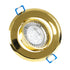 GloboStar® DELTA 77818 Χωνευτό Κινούμενο Στρόγγυλο Σποτ Οροφής για Λάμπα MR16 με Βάση GU5.3 ή GU10 - IP20 - Μεταλλικό - Φ92 x Υ28mm - Χρυσό Πλατίνα - 5 Χρόνια Εγγύηση - ledmania.gr