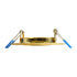 GloboStar® DELTA 77818 Χωνευτό Κινούμενο Στρόγγυλο Σποτ Οροφής για Λάμπα MR16 με Βάση GU5.3 ή GU10 - IP20 - Μεταλλικό - Φ92 x Υ28mm - Χρυσό Πλατίνα - 5 Χρόνια Εγγύηση - ledmania.gr