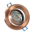 GloboStar® DELTA 77819 Χωνευτό Κινούμενο Στρόγγυλο Σποτ Οροφής για Λάμπα MR16 με Βάση GU5.3 ή GU10 - IP20 - Μεταλλικό - Φ92 x Υ28mm - Χάλκινο - 5 Χρόνια Εγγύηση - ledmania.gr