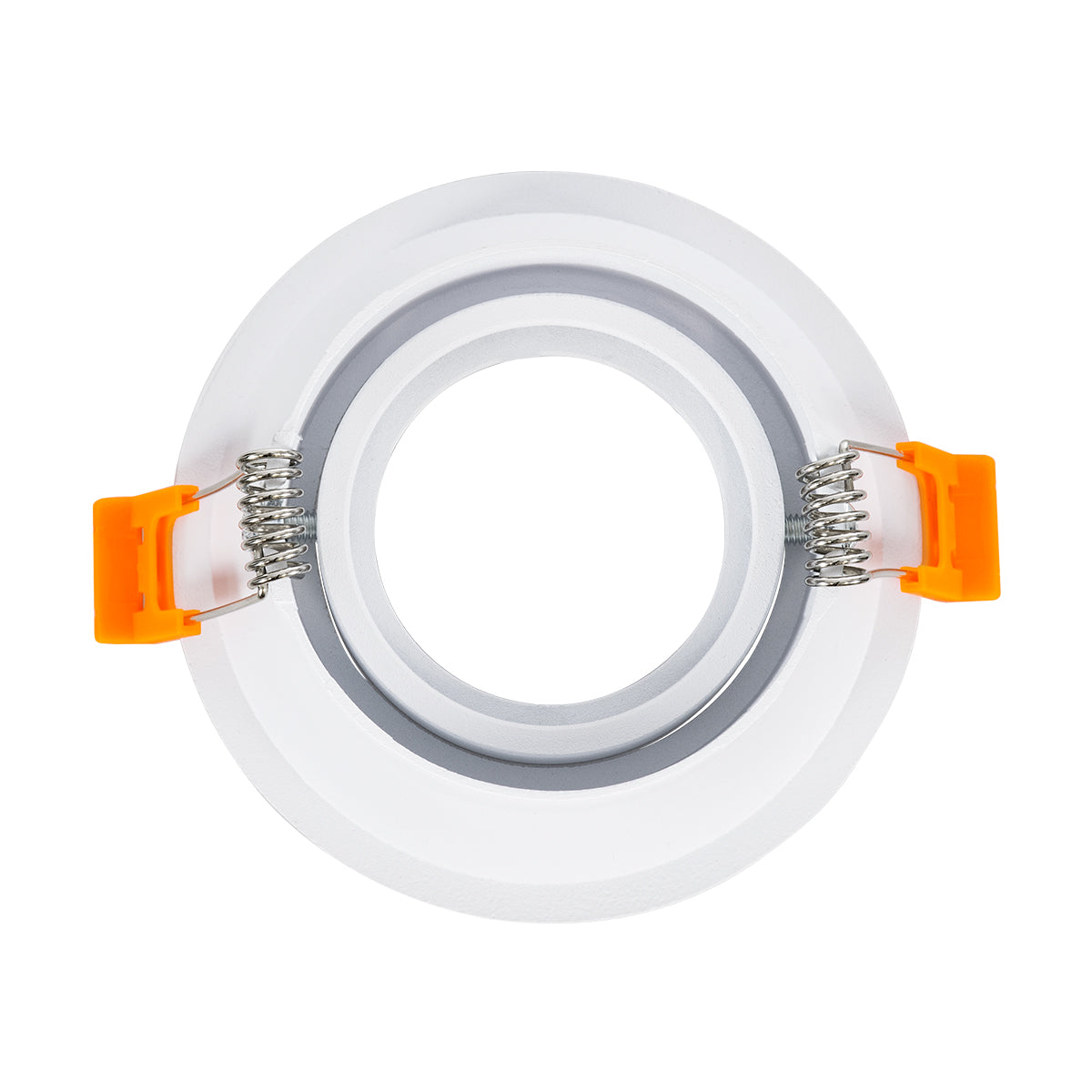 GloboStar® ALPHA 77830 Χωνευτό Κινούμενο Στρόγγυλο Σποτ Οροφής για Λάμπα MR16/GU10 - IP20 - Χυτό Αλουμίνιο - Φ9.4 x Υ4.2cm - Λευκό - 5 Χρόνια Εγγύηση - ledmania.gr
