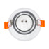 GloboStar® ALPHA 77830 Χωνευτό Κινούμενο Στρόγγυλο Σποτ Οροφής για Λάμπα MR16/GU10 - IP20 - Χυτό Αλουμίνιο - Φ9.4 x Υ4.2cm - Λευκό - 5 Χρόνια Εγγύηση - ledmania.gr
