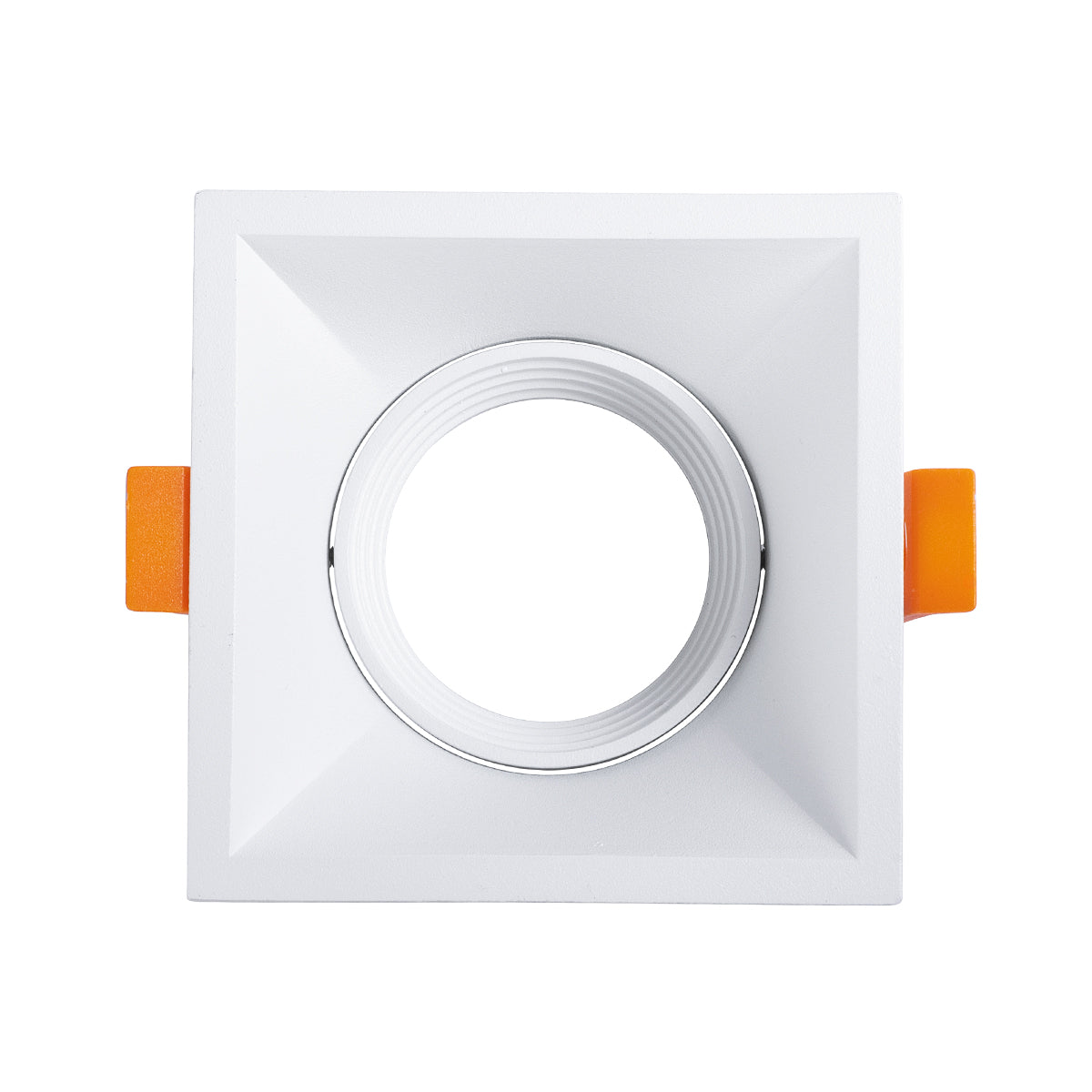 GloboStar® ALPHA 77832 Χωνευτό Κινούμενο Τετράγωνο Σποτ Οροφής για Λάμπα MR16/GU10 - IP20 - Χυτό Αλουμίνιο - Μ9 x Π9 x Υ4.5cm - Λευκό - 5 Χρόνια Εγγύηση - ledmania.gr