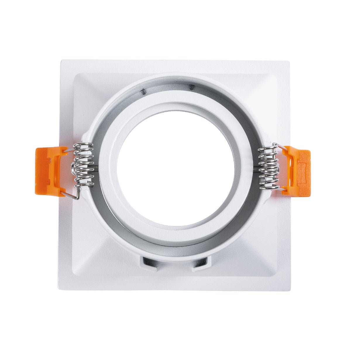 GloboStar® ALPHA 77832 Χωνευτό Κινούμενο Τετράγωνο Σποτ Οροφής για Λάμπα MR16/GU10 - IP20 - Χυτό Αλουμίνιο - Μ9 x Π9 x Υ4.5cm - Λευκό - 5 Χρόνια Εγγύηση - ledmania.gr