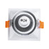 GloboStar® ALPHA 77832 Χωνευτό Κινούμενο Τετράγωνο Σποτ Οροφής για Λάμπα MR16/GU10 - IP20 - Χυτό Αλουμίνιο - Μ9 x Π9 x Υ4.5cm - Λευκό - 5 Χρόνια Εγγύηση - ledmania.gr