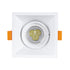 GloboStar® ALPHA 77832 Χωνευτό Κινούμενο Τετράγωνο Σποτ Οροφής για Λάμπα MR16/GU10 - IP20 - Χυτό Αλουμίνιο - Μ9 x Π9 x Υ4.5cm - Λευκό - 5 Χρόνια Εγγύηση - ledmania.gr