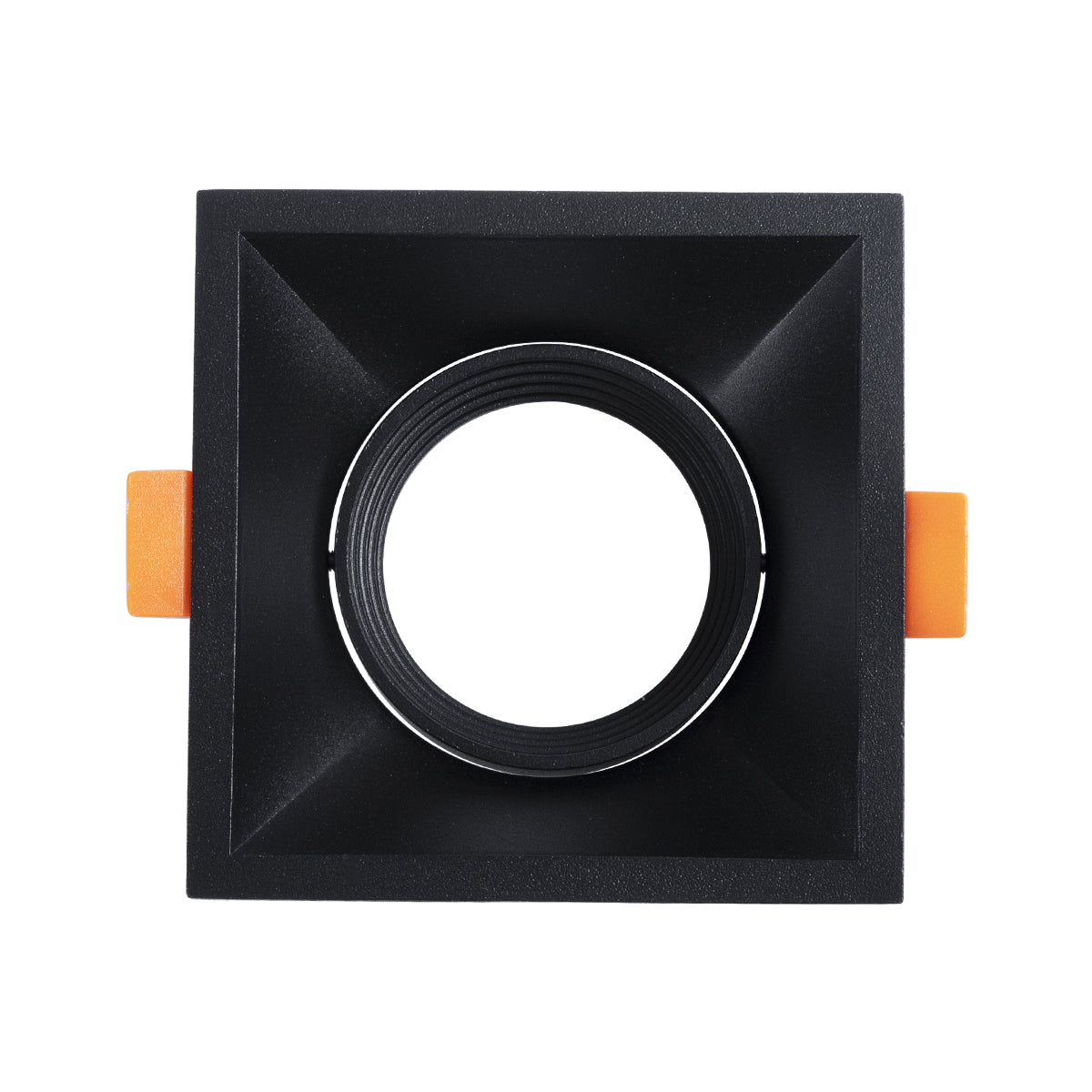 GloboStar® ALPHA 77833 Χωνευτό Κινούμενο Τετράγωνο Σποτ Οροφής για Λάμπα MR16/GU10 - IP20 - Χυτό Αλουμίνιο - Μ9 x Π9 x Υ4.5cm - Μαύρο - 5 Χρόνια Εγγύηση - ledmania.gr
