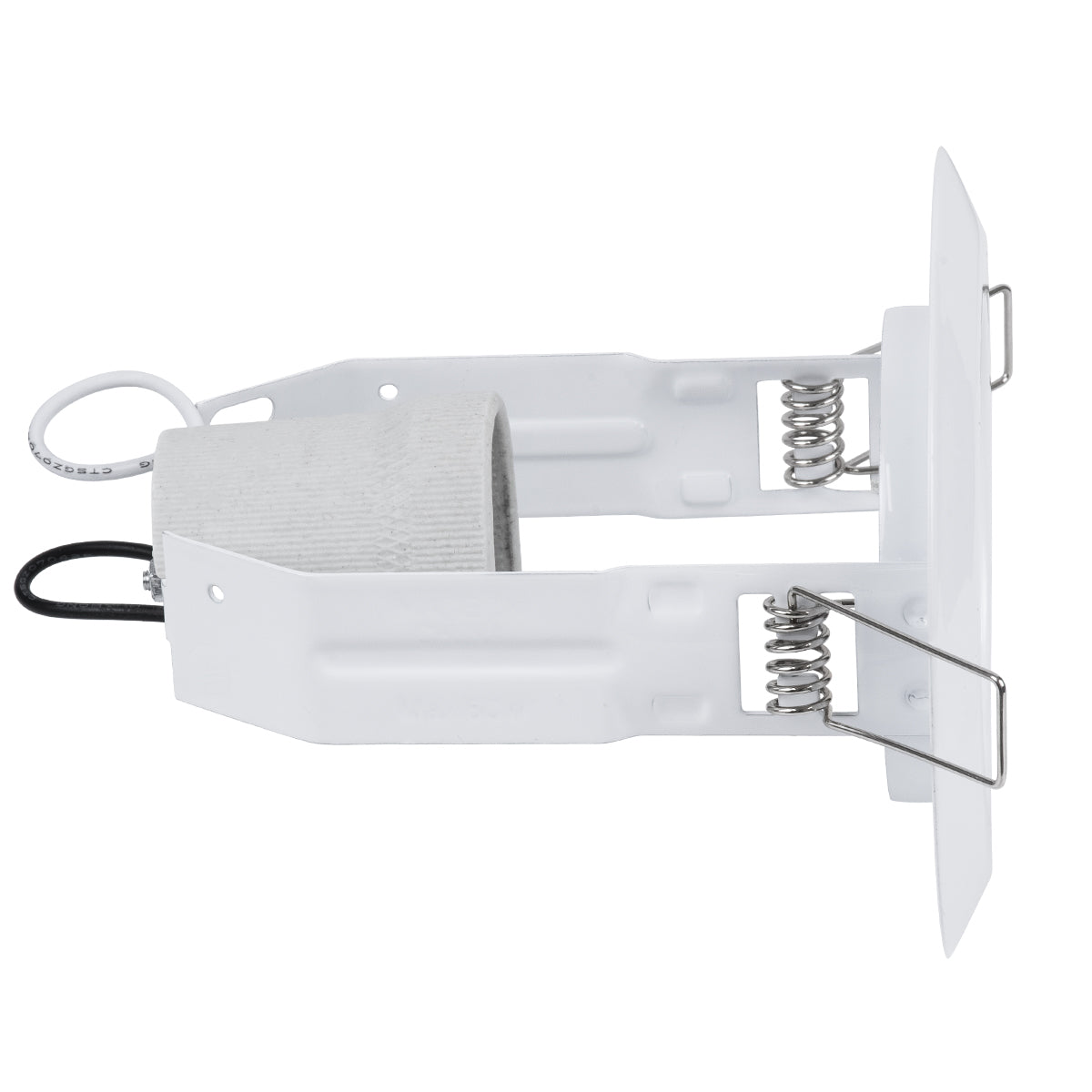 GloboStar® ACIDA 77844 Χωνευτή Στρογγυλή Μεταλλική Βάση Μπετού για Λάμπα R63 με Ντουί E27 AC 220-240V IP20 Φ11 x Υ11cm - Λευκή - 5 Years Warranty - ledmania.gr