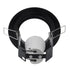 GloboStar® ACIDA 77845 Χωνευτή Στρογγυλή Μεταλλική Βάση Μπετού για Λάμπα R63 με Ντουί E27 AC 220-240V IP20 Φ11 x Υ11cm - Μαύρη - 5 Years Warranty - ledmania.gr