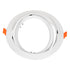 GLOBOSTAR® VITA 77850 Χωνευτή Κινούμενη Βάση για Σποτ AR111 με Ντουί GU10/GU5.3 IP20 - Λευκό - Μ17 x Π17 x Υ4.5cm / Q16cm - ledmania.gr