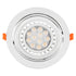 GLOBOSTAR® VITA 77850 Χωνευτή Κινούμενη Βάση για Σποτ AR111 με Ντουί GU10/GU5.3 IP20 - Λευκό - Μ17 x Π17 x Υ4.5cm / Q16cm - ledmania.gr