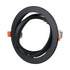 GloboStar® VITA 77851 Χωνευτό Κινούμενο Στρογγυλό Σποτ Οροφής για Λάμπα AR111 - IP20 - Χυτό Αλουμίνιο - Φ17 x Υ4.5cm - Μαύρο - 5 Χρόνια Εγγύηση - ledmania.gr