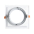 GloboStar® VITA 77852 Χωνευτό Κινούμενο Τετράγωνο Σποτ Οροφής για Λάμπα AR111 - IP20 - Χυτό Αλουμίνιο - Μ18 x Π18 x Υ4.5cm - Λευκό - 5 Χρόνια Εγγύηση - ledmania.gr