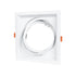 GloboStar® VITA 77852 Χωνευτό Κινούμενο Τετράγωνο Σποτ Οροφής για Λάμπα AR111 - IP20 - Χυτό Αλουμίνιο - Μ18 x Π18 x Υ4.5cm - Λευκό - 5 Χρόνια Εγγύηση - ledmania.gr
