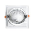GloboStar® VITA 77852 Χωνευτό Κινούμενο Τετράγωνο Σποτ Οροφής για Λάμπα AR111 - IP20 - Χυτό Αλουμίνιο - Μ18 x Π18 x Υ4.5cm - Λευκό - 5 Χρόνια Εγγύηση - ledmania.gr