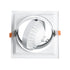 GloboStar® VITA 77852 Χωνευτό Κινούμενο Τετράγωνο Σποτ Οροφής για Λάμπα AR111 - IP20 - Χυτό Αλουμίνιο - Μ18 x Π18 x Υ4.5cm - Λευκό - 5 Χρόνια Εγγύηση - ledmania.gr
