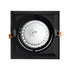 GloboStar® VITA 77853 Χωνευτό Κινούμενο Τετράγωνο Σποτ Οροφής για Λάμπα AR111 - IP20 - Χυτό Αλουμίνιο - Μ18 x Π18 x Υ4.5cm - Μαύρο - 5 Χρόνια Εγγύηση - ledmania.gr