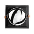 GloboStar® VITA 77853 Χωνευτό Κινούμενο Τετράγωνο Σποτ Οροφής για Λάμπα AR111 - IP20 - Χυτό Αλουμίνιο - Μ18 x Π18 x Υ4.5cm - Μαύρο - 5 Χρόνια Εγγύηση - ledmania.gr
