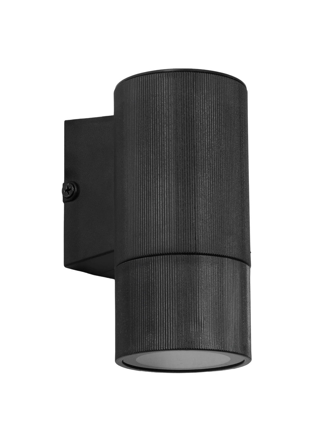GLOBOSTAR® WALLY 77876 Μοντέρνο Φωτιστικό Τοίχου - Απλίκα με Ντουί 1 x GU10 AC 220-240V Αδιάβροχο IP65 - Μαύρο Ματ - Μ6.5 x Π9 x Υ13.5cm