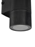 GLOBOSTAR® WALLY 77876 Μοντέρνο Φωτιστικό Τοίχου - Απλίκα με Ντουί 1 x GU10 AC 220-240V Αδιάβροχο IP65 - Μαύρο Ματ - Μ6.5 x Π9 x Υ13.5cm