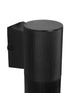 GLOBOSTAR® WALLY 77876 Μοντέρνο Φωτιστικό Τοίχου - Απλίκα με Ντουί 1 x GU10 AC 220-240V Αδιάβροχο IP65 - Μαύρο Ματ - Μ6.5 x Π9 x Υ13.5cm
