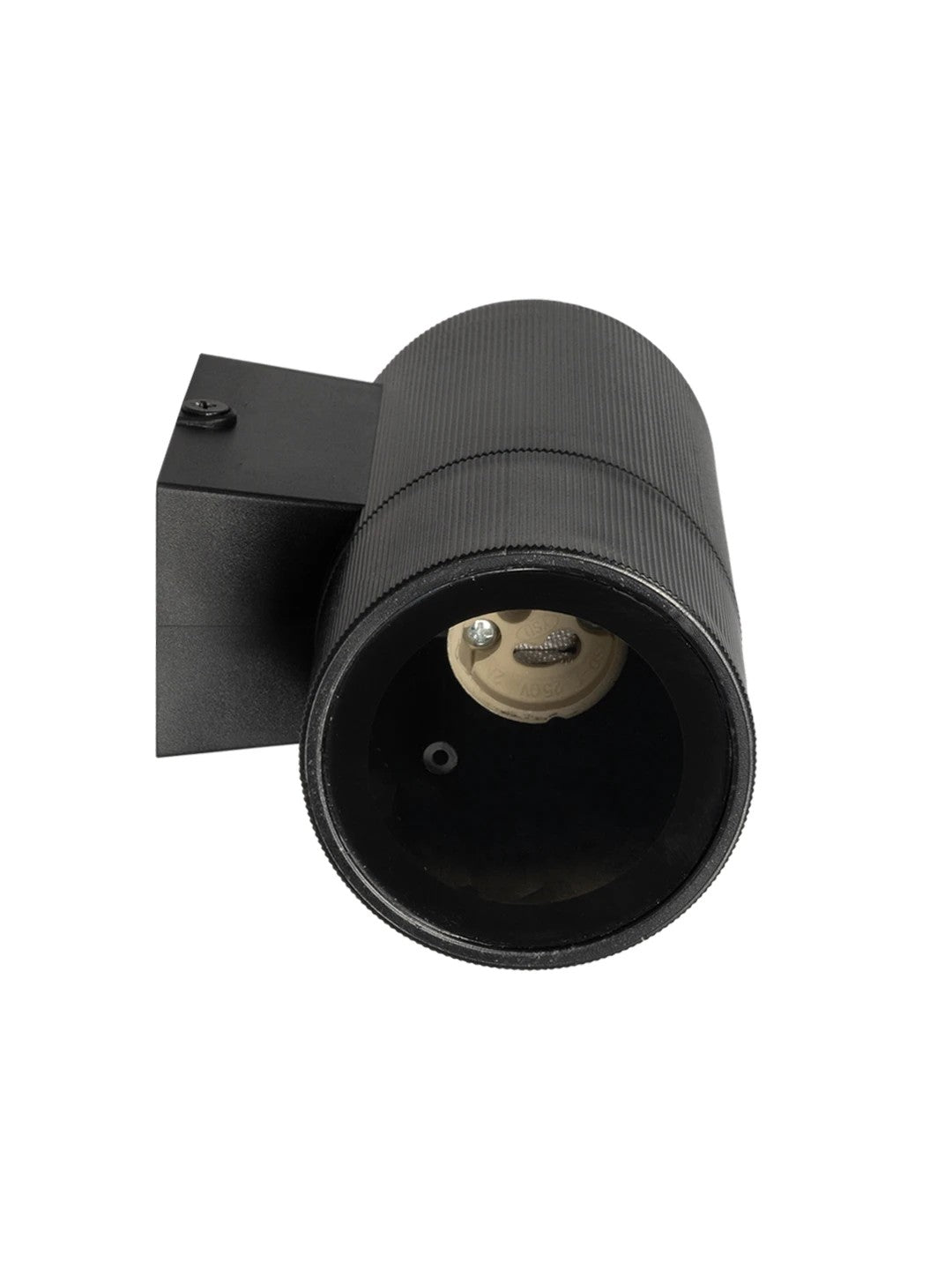 GLOBOSTAR® WALLY 77876 Μοντέρνο Φωτιστικό Τοίχου - Απλίκα με Ντουί 1 x GU10 AC 220-240V Αδιάβροχο IP65 - Μαύρο Ματ - Μ6.5 x Π9 x Υ13.5cm