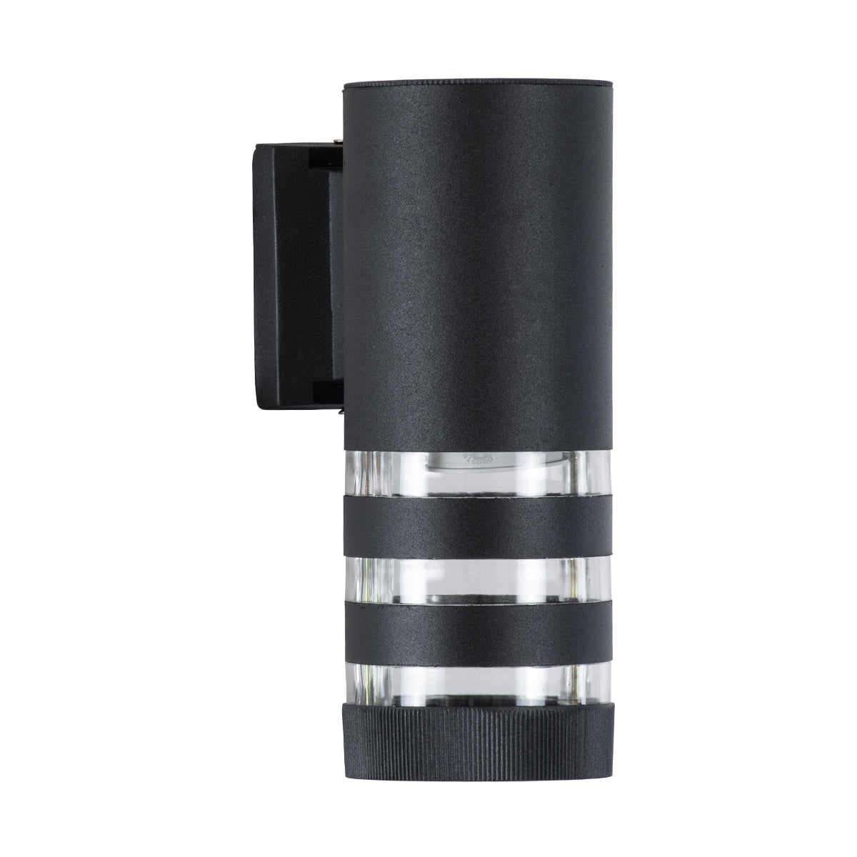 GloboStar® ORION 77882 Φωτιστικό Τοίχου - Απλίκα Αρχιτεκτονικού Φωτισμού Εσωτερικού/Εξωτερικού Χώρου Up or Down Μονόφωτο 1 x GU10 AC220-240V Αδιάβροχο IP65 - Σώμα Αλουμινίου & Tempered Glass - Μ9 x Π15 x Υ23.2cm - Μαύρο - 5 Years Warranty - ledmania.gr
