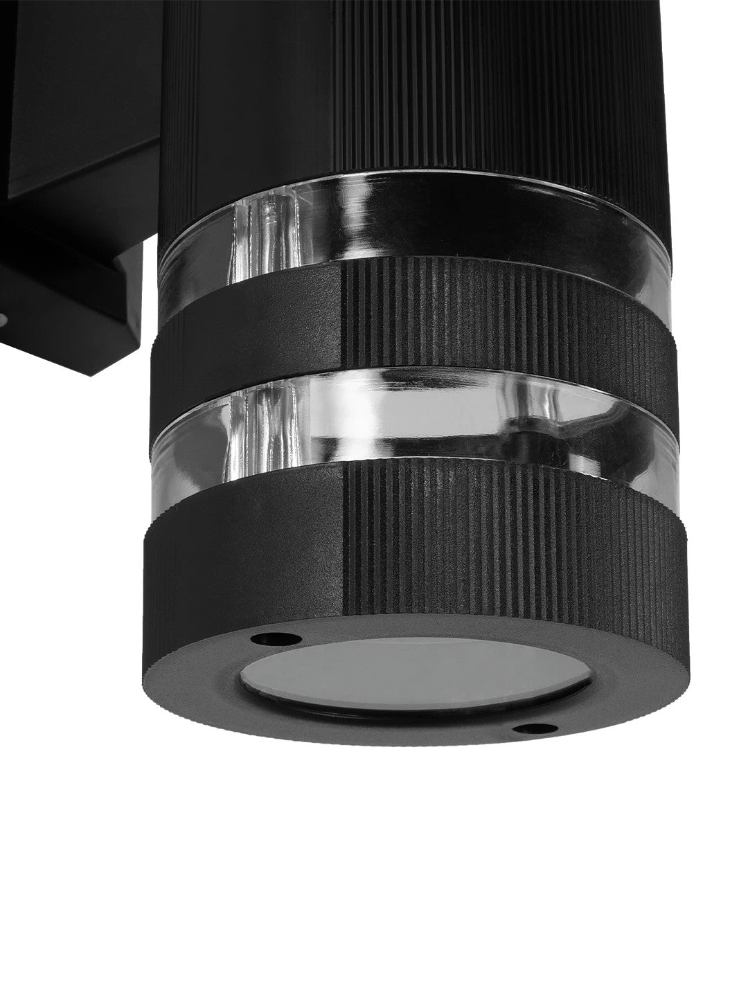 GLOBOSTAR® ORION 77886 Μοντέρνο Φωτιστικό Τοίχου - Απλίκα με Ντουί 1 x GU10 AC 220-240V Αδιάβροχο IP65 - Μαύρο Ματ - Μ9 x Π15.5 x Υ22cm