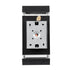 GLOBOSTAR® QUATRO 77893 Μοντέρνο Φωτιστικό Τοίχου - Απλίκα με Ντουί 2 x GU10 AC 220-240V Αδιάβροχο IP65 - Μαύρο Ματ - Μ11 x Π10 x Υ25.5cm