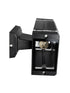 GLOBOSTAR® QUATRO 77897 Μοντέρνο Φωτιστικό Τοίχου - Απλίκα με Ντουί 2 x GU10 AC 220-240V Αδιάβροχο IP65 - Μαύρο Ματ - Μ11 x Π13 x Υ21.5cm