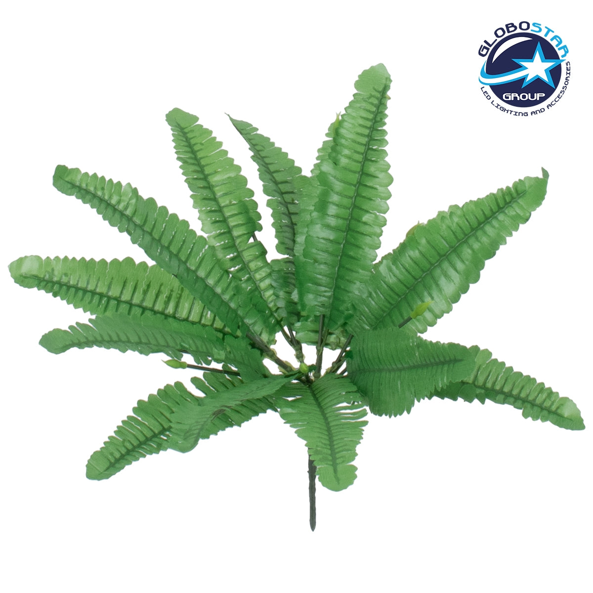 GloboStar® BOSTON FERN SMALL 78291 Τεχνητό Φυτό Φτέρη Βοστώνης Μικρή - Μπουκέτο Διακοσμητικών Φυτών - Κλαδιών με Φύλλωμα Πράσινο Υ30cm - ledmania.gr