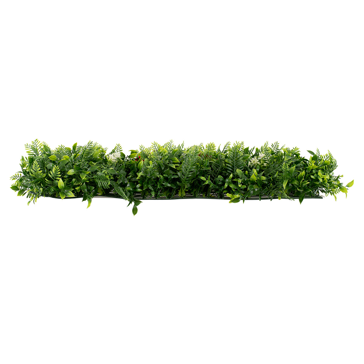 GloboStar® 78407 Artificial - Συνθετικό Τεχνητό Διακοσμητικό Πάνελ Φυλλωσιάς - Κάθετος Κήπος Ίληξ - Νάνος Φτέρη - Κοράλι - Κουφέα Πράσινο Μ60 x Υ40 x Π10cm - ledmania.gr